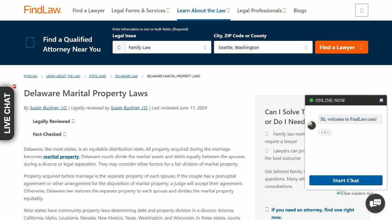 Delaware Marital Property Laws - FindLaw