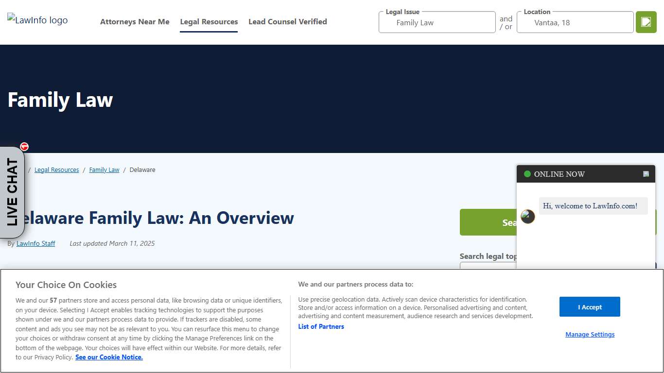 Delaware Family Law and Legal Issues Overview – LawInfo